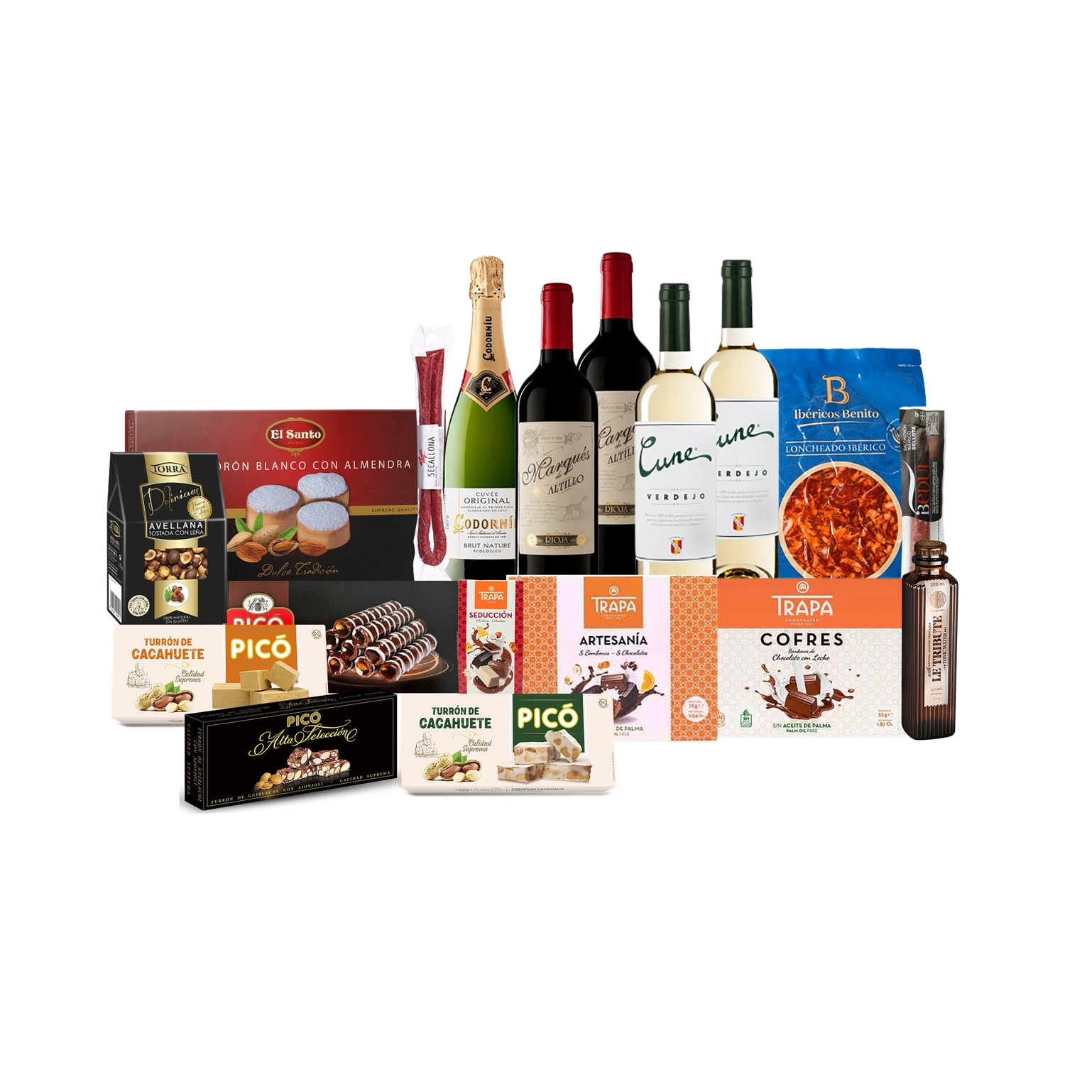 Lote de Navidad con Ibéricos y Dulces "El secreto de sus chorizos"