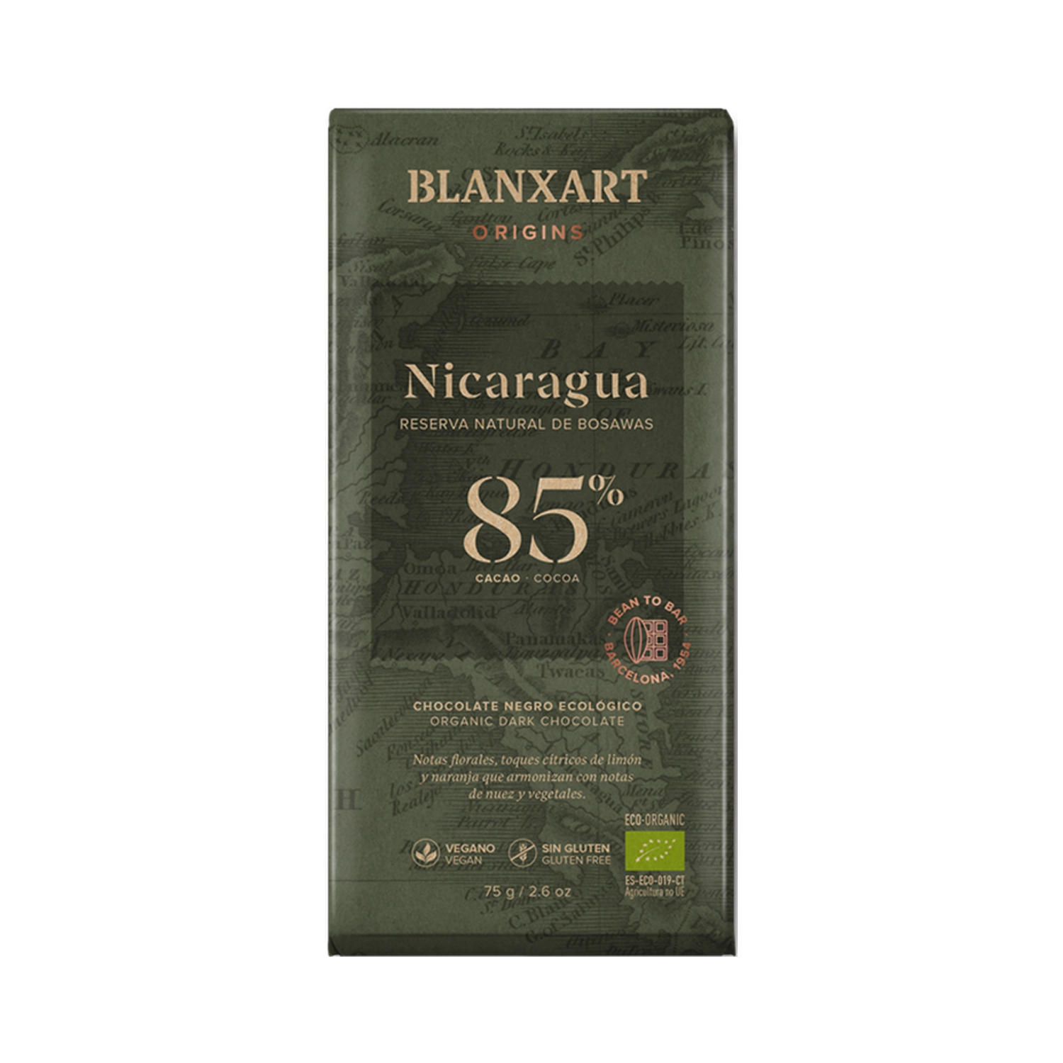 Chocolate Negro 85% Nicaragua con flor de sal ECO