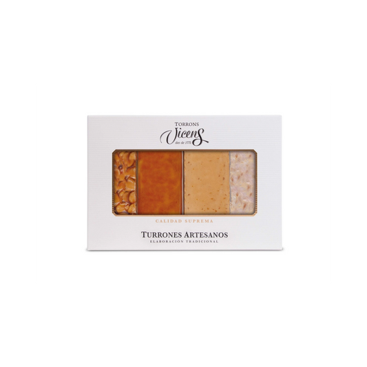 Turrón Estuche 4 Turrones: Duro, Blando, Yema y Guirlache