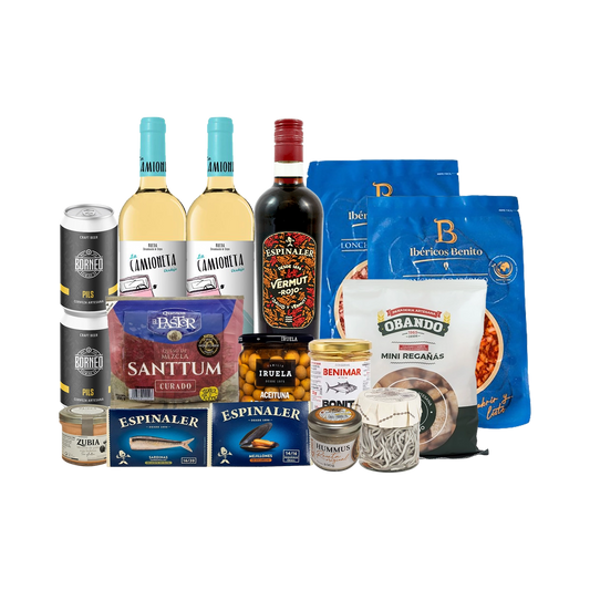 Lote de Navidad con Ibéricos y Quesos "Salchichón de medianoche"