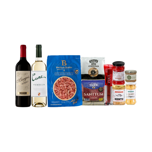 Lote de Navidad con Ibéricos y Quesos "Érase una vez en ibérica"